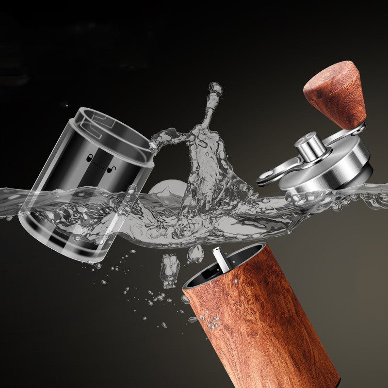 Manual Wood and Stainless Steel Coffee Grinder