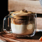 Blown Glass Mug with Handle, 450 ml