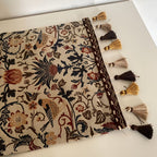 Vintage Floral and Bird Jacquard Table Runner