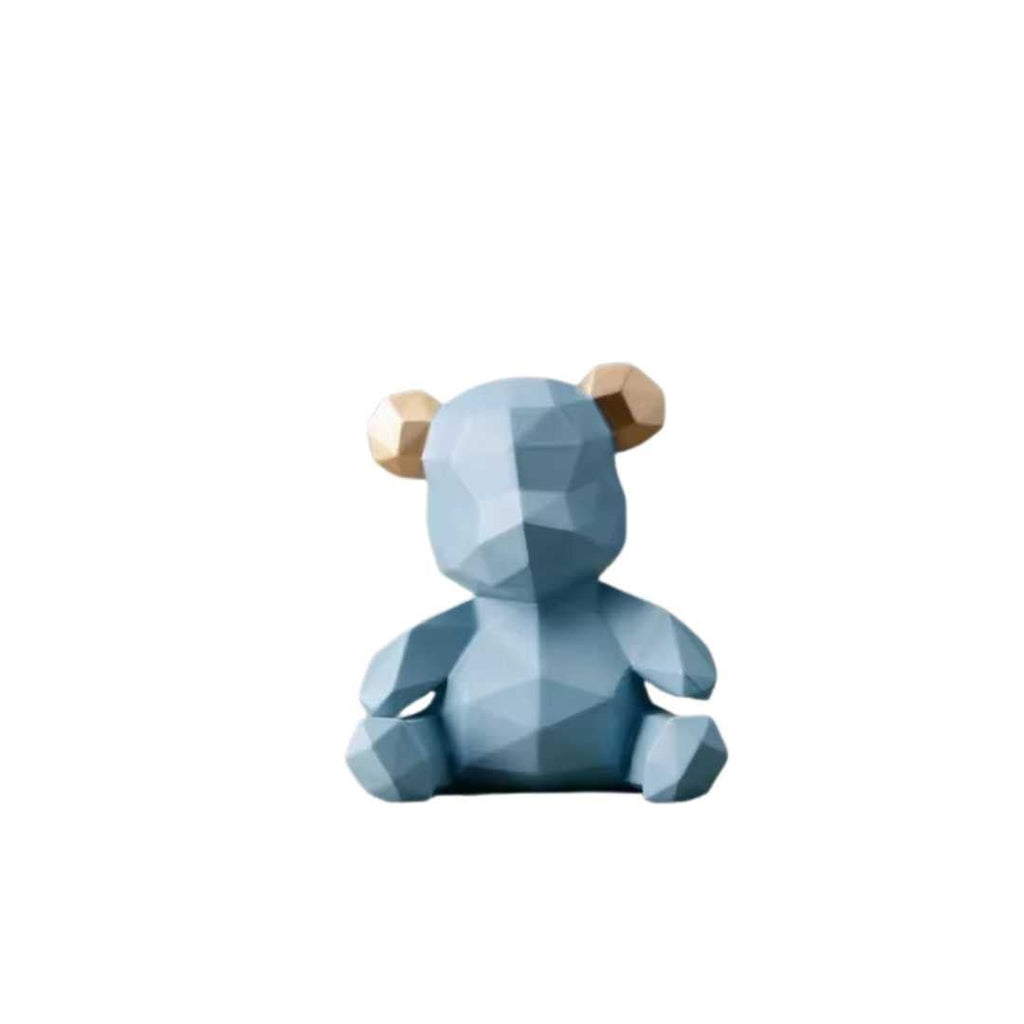 Geometric Resin Bear Ornament, 18 cm