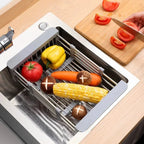 Extendable Stainless Steel Sink Draining Basket