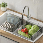 Extendable Stainless Steel Sink Draining Basket