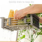 Extendable Stainless Steel Sink Draining Basket