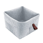 Felt Storage Basket with Fold-Down Rim
