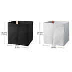 Felt Storage Basket with Fold-Down Rim
