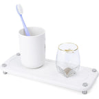 Diatomaceous Earth Sink Tray with Steel Feet, 28 x 11 cm