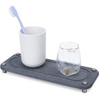 Diatomaceous Earth Sink Tray with Steel Feet, 28 x 11 cm
