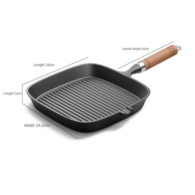 Ridged Cast Iron Grill Pan