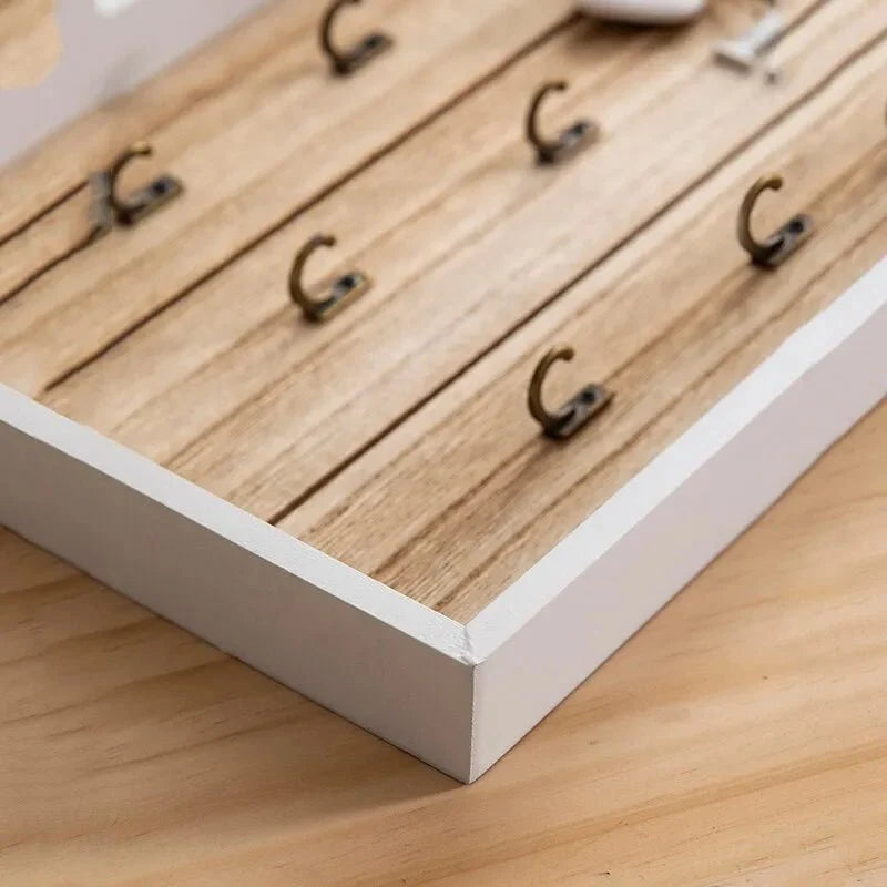 Wooden Home Wall Key Holder