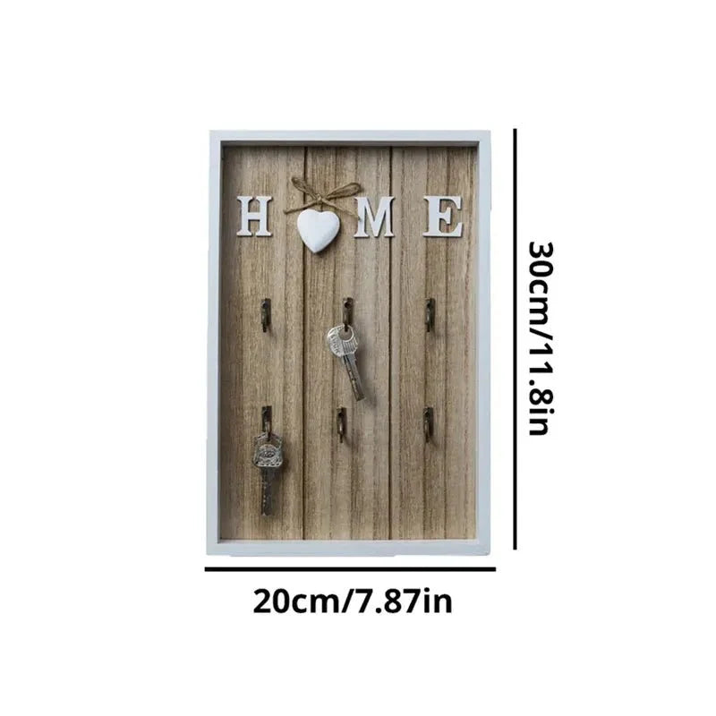 Wooden Home Wall Key Holder