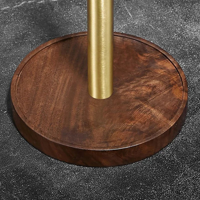 Walnut and Stainless Steel Kitchen Roll Holder