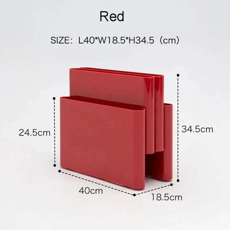 Freestanding Plastic Magazine Rack