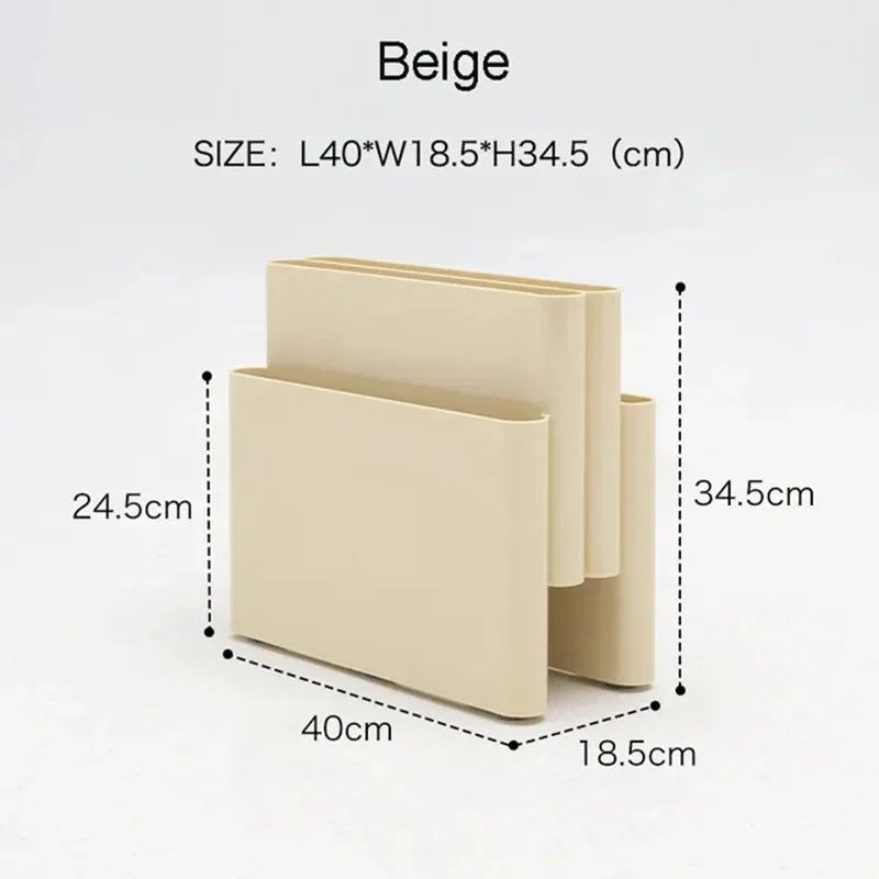Freestanding Plastic Magazine Rack