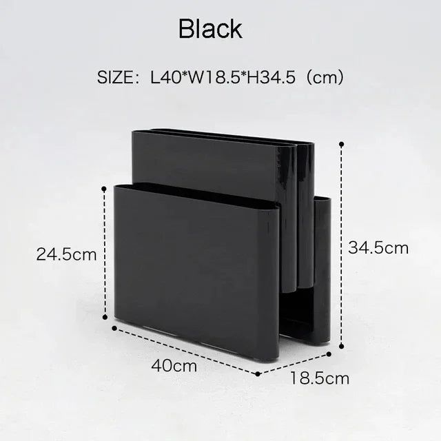 Freestanding Plastic Magazine Rack