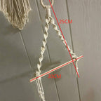 Cotton Rope and Wood Toilet Roll Holder