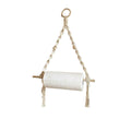 Cotton Rope and Wood Toilet Roll Holder