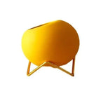 Ceramic Mini Plant Pot with Metal Stand