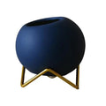 Ceramic Mini Plant Pot with Metal Stand