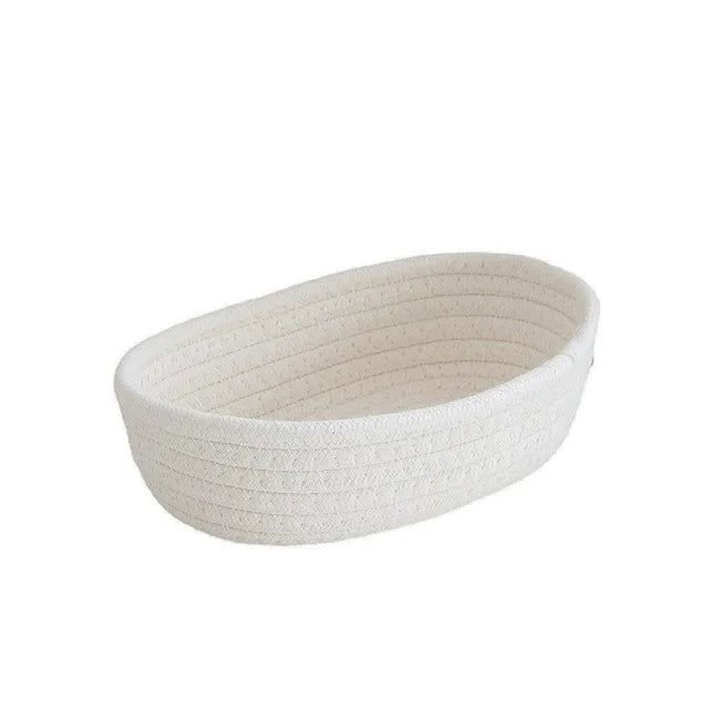 Small Woven-Style Storage Basket