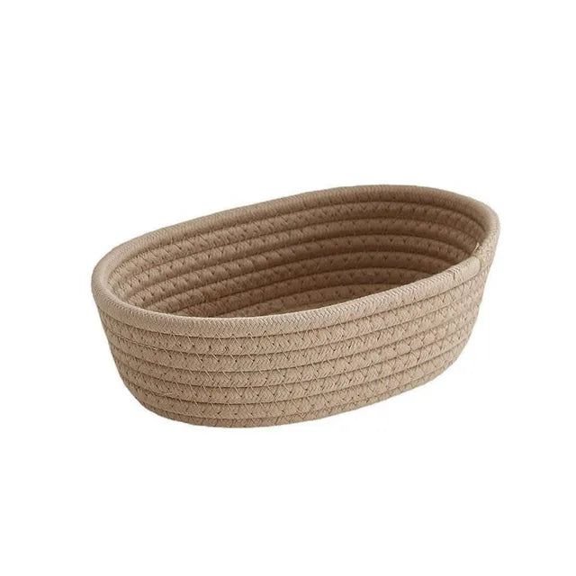 Small Woven-Style Storage Basket
