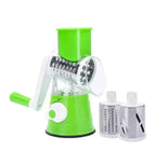 Manual Rotary Grater with 3 Stainless Steel Drums