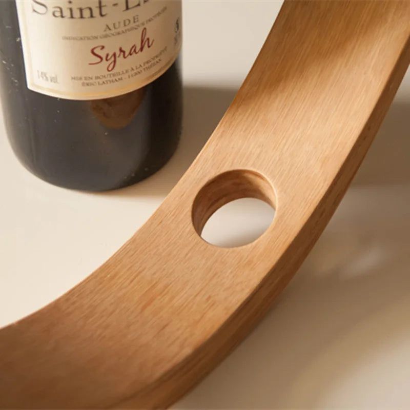 Bamboo Wine Bottle Display Rack
