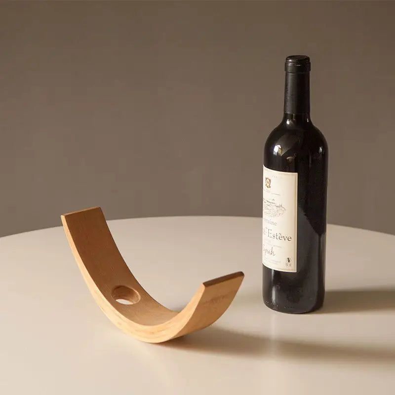 Bamboo Wine Bottle Display Rack