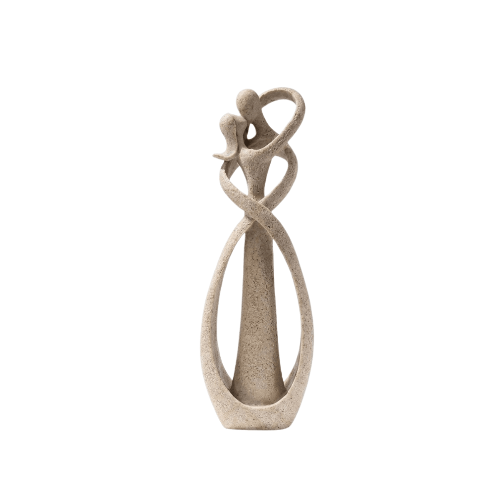 Abstract Embrace Resin Sculpture