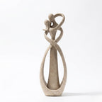 Abstract Embrace Resin Sculpture