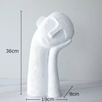 Thoughtful Face Resin Sculpture