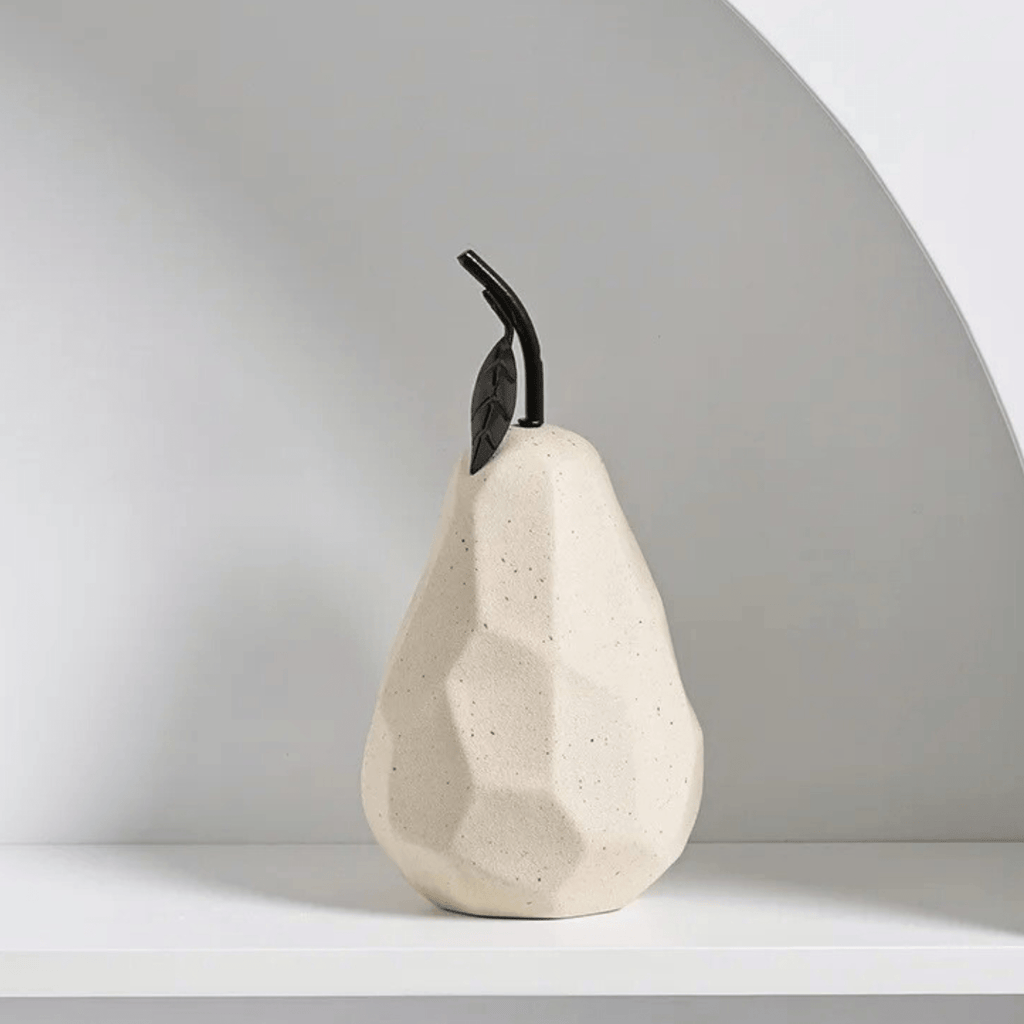 Geometric Resin Apple or Pear Ornament