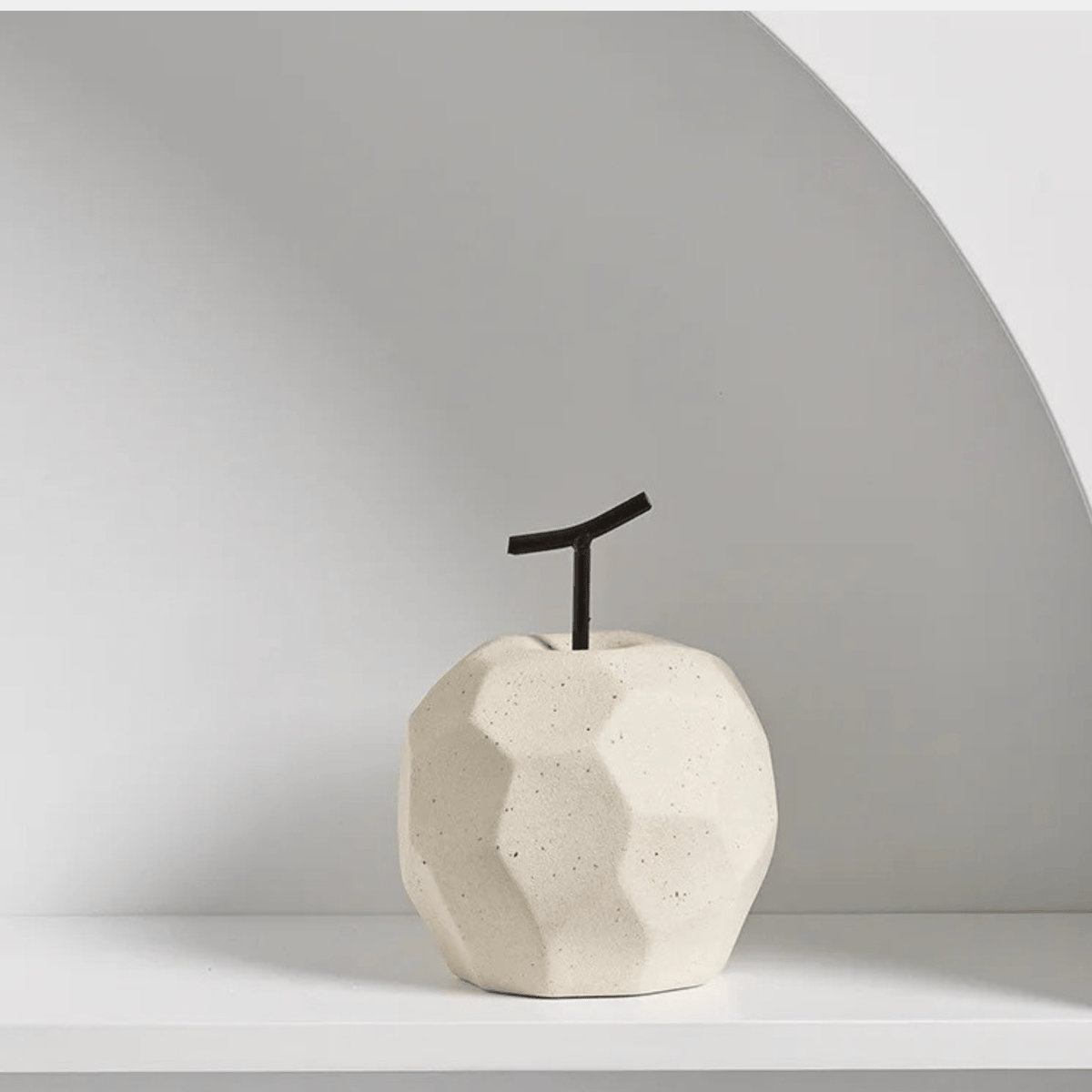 Geometric Resin Apple or Pear Ornament