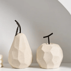 Geometric Resin Apple or Pear Ornament