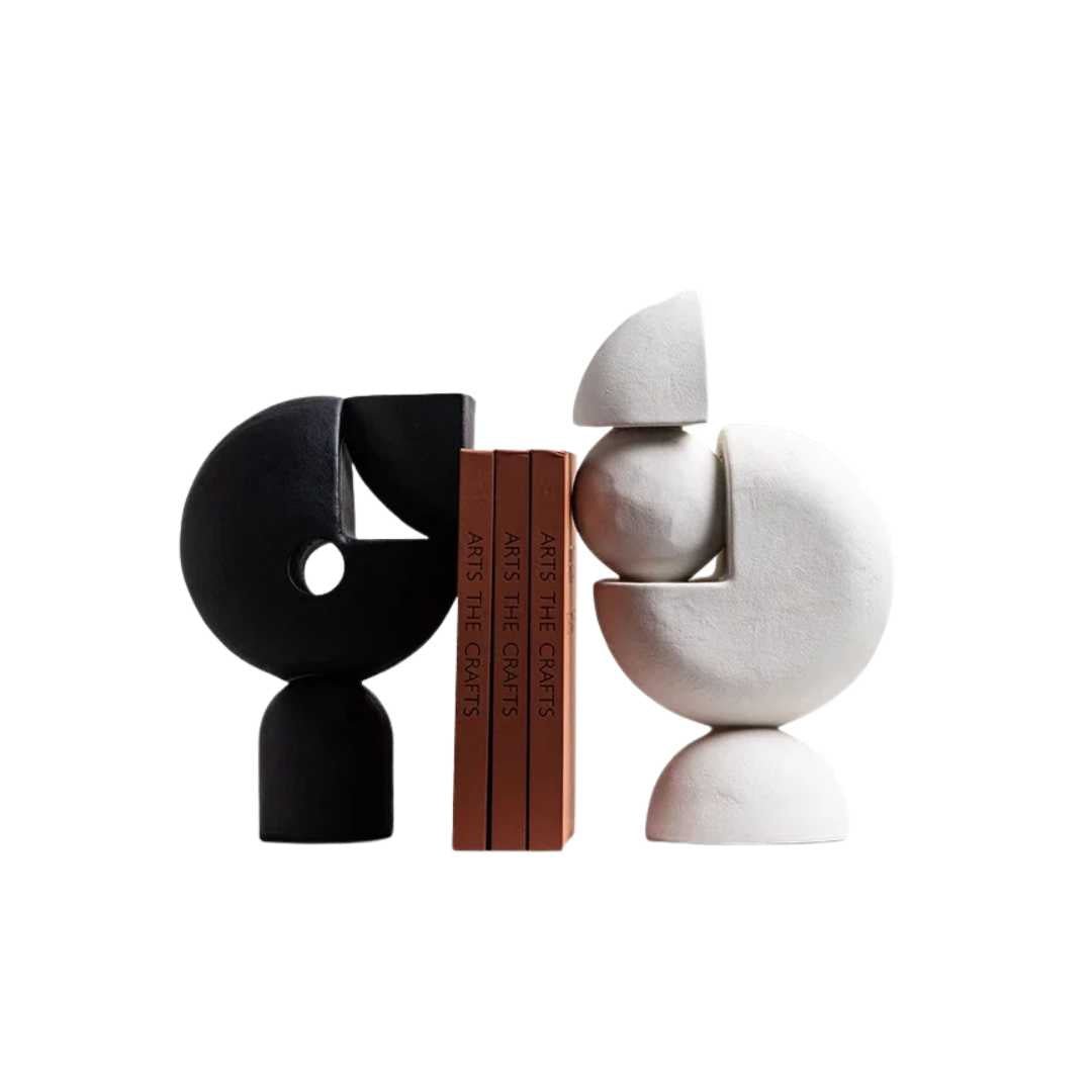 Geometric Resin Sculptures and Bookends
