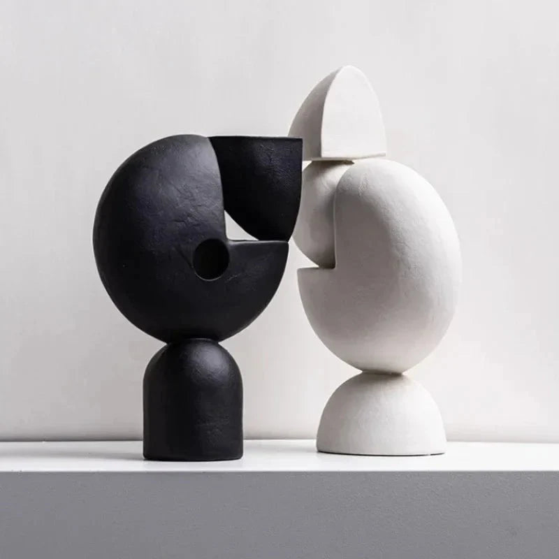 Geometric Resin Sculptures and Bookends