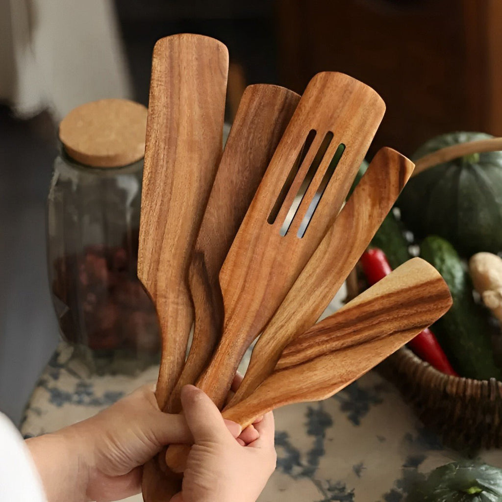 Solid Acacia Wood Cooking Spatula