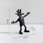 Abstract Scandinavian Resin Figurine