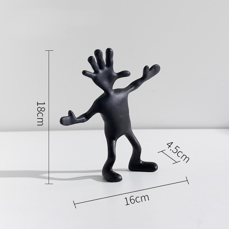 Abstract Scandinavian Resin Figurine