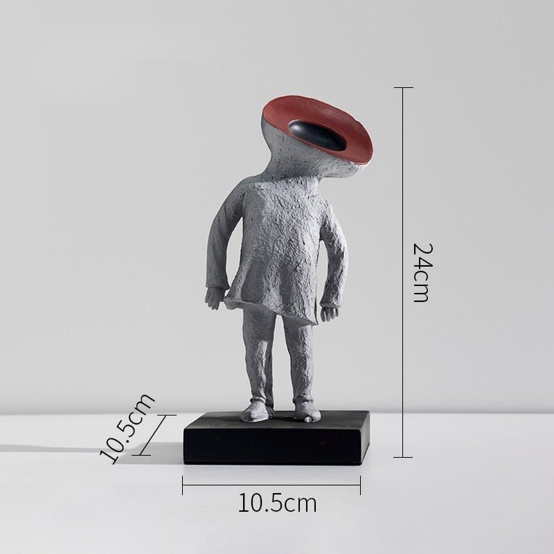 Abstract Scandinavian Resin Figurine