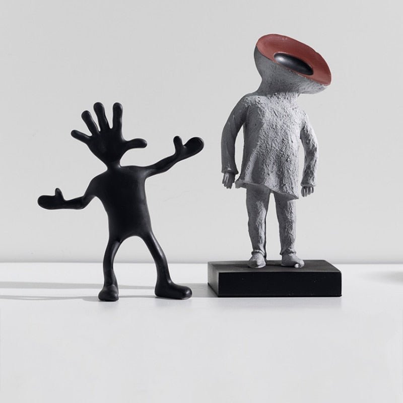 Abstract Scandinavian Resin Figurine