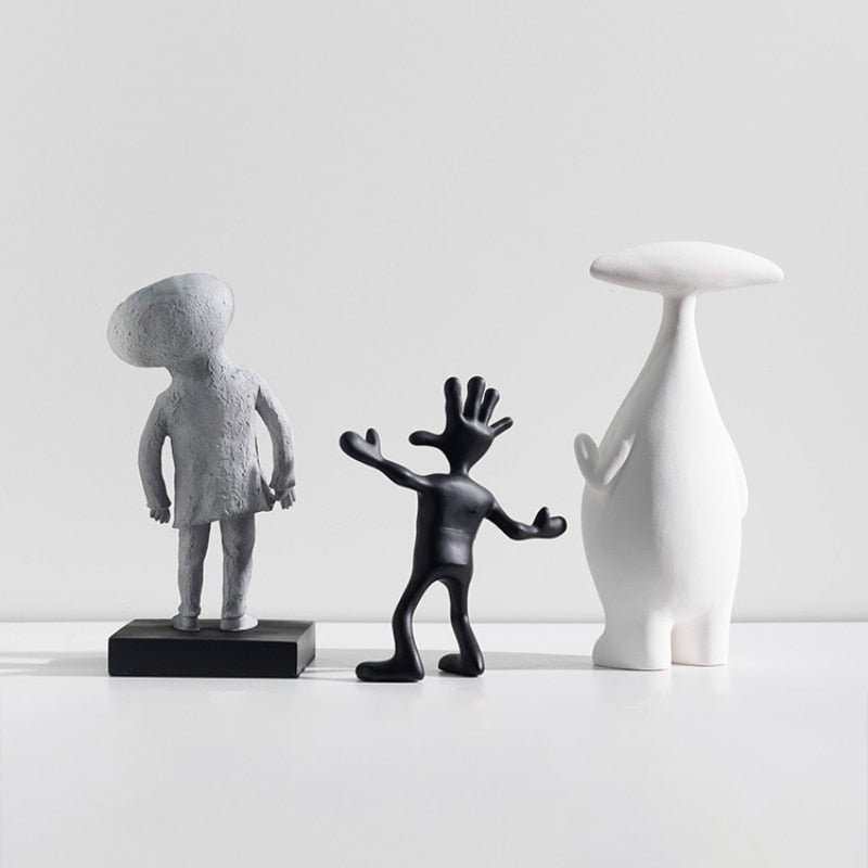 Abstract Scandinavian Resin Figurine