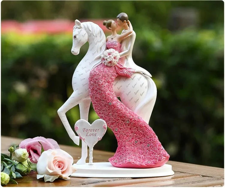 Embracing Couple Resin Figurine