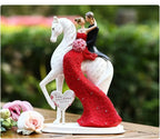 Embracing Couple Resin Figurine