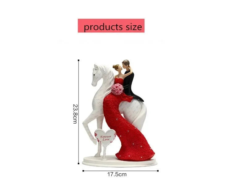Embracing Couple Resin Figurine