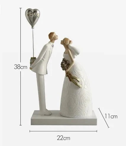 Embracing Couple Resin Figurine