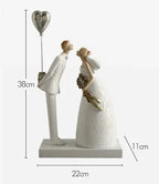 Embracing Couple Resin Figurine