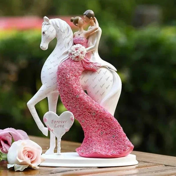Embracing Couple Resin Figurine