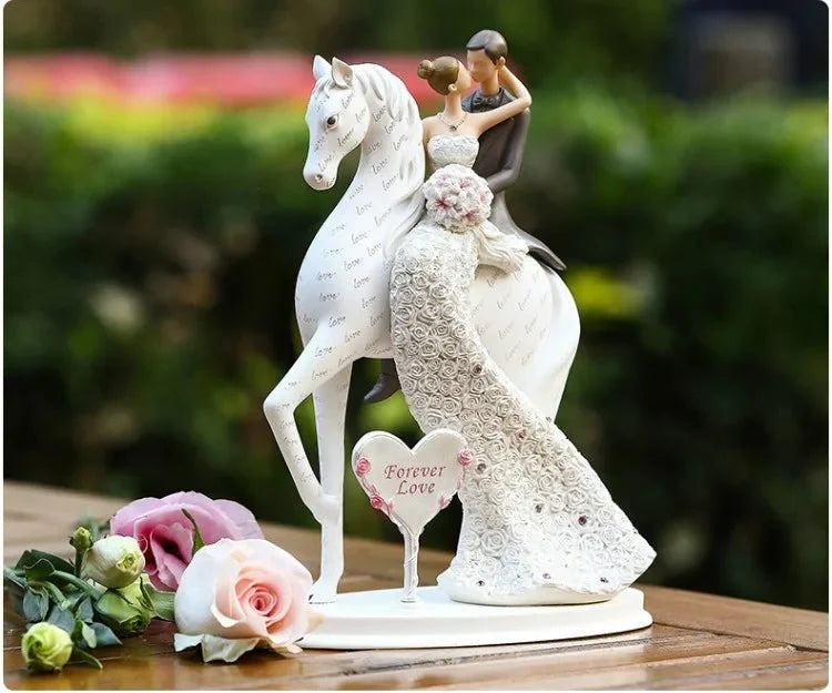 Embracing Couple Resin Figurine