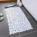 Pebble Texture PVC Bath Mat with Suction Cups, 88 x 40 cm