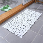 Pebble Texture PVC Bath Mat with Suction Cups, 88 x 40 cm